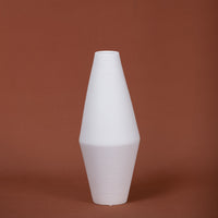 Shapely White Venice Ceramic Vase